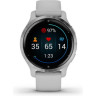 Часы GARMIN VENU 2S SILVER STAINLESS STEEL BEZEL WITH MIST GRAY CASE AND SILICONE BAND 010-02429-12